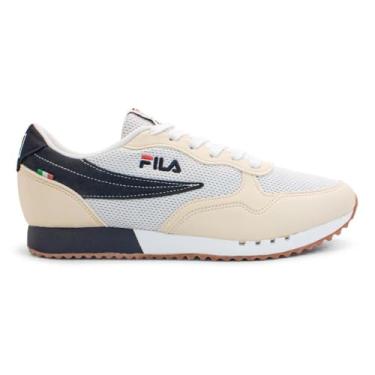 Imagem de Tênis Fila Masculino Euro Jogger Sport Ii Bege/preto/laranja F01l00308-6435 37