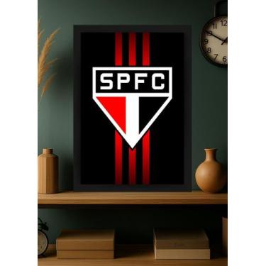 Imagem de Quadro São Paulo FC Eterno com Vidro e Moldura Preta Tam:A4 - Spark Lo