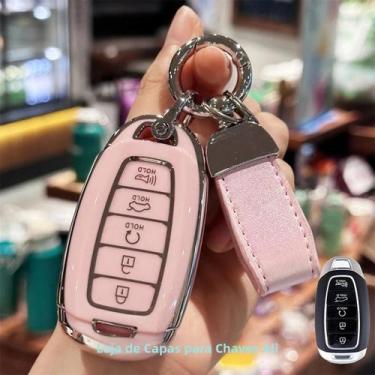 Imagem de Capa De Chave Inteligente Para Hyundai Elantra GT Sport Santa Fe Palis