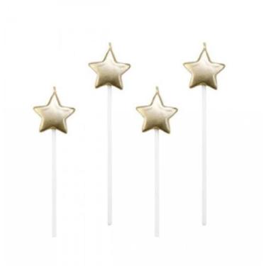 Imagem de Vela estrela dourada - Silverfestas