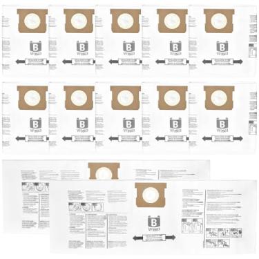 Imagem de HIFROM Pacote com 12 sacos de vácuo VF3503 compatíveis com aspirador de pó Ridgid Shop Vac 5 a 10 galões, sacos de filtro de poeira 40153 para WD5500 WD5000 WD6425 WD0670 HD0900 WD1060 WD10500