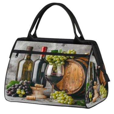 Imagem de Sacola abstrata de flor de abelha pequena para o fim de semana para mulheres e homens, bolsa de viagem dobrável, leve, esportiva, academia, impermeável, mala de mão, bolsa de fim de semana para