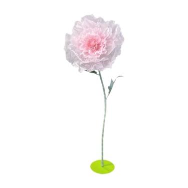 Imagem de Lilihuimaoyi Decoração de Casamento com Fundo de Flores Gigantes E Base, Rosa