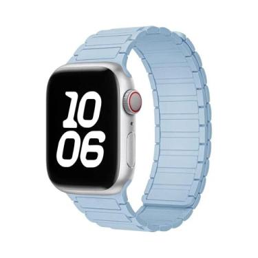 Imagem de Pulseira Magnética De Silicone Para Apple Watch 44mm 40mm 49mm 45mm 41