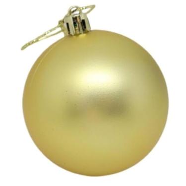 Imagem de Bola de Natal Decorativa, Poliestireno, Dourada Fosca, 20cm, 1 unidade