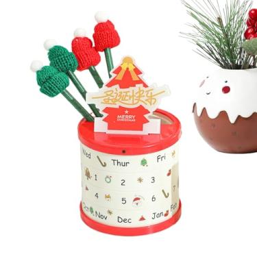 Imagem de Calendário de mesa de Natal, calendário de mesa multifuncional giratório, suporte de , para professores, estudantes, artistas, secretárias, escolas, dormitórios, hospitais, biblioteca, estúdio