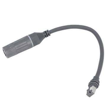 Imagem de Adaptador SPX Plug para RJ45, 1200mbps IP67 26AWG Satellite SPX macho para RJ45 fêmea, para satélite retangular Gen3 V3