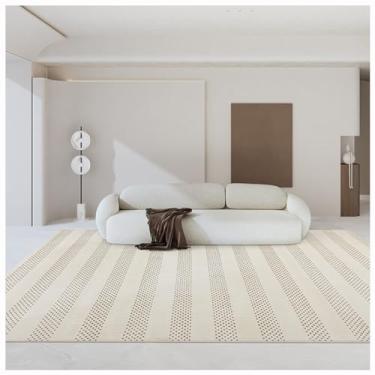 Imagem de SPXMQSS Tapete de sala de estar, tapetes grandes macios e confortáveis para quarto, tapete grande de polipropileno resistente ao desgaste, fácil de limpar, sem queda para sala de estar, jantar, lounge