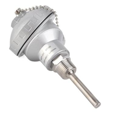 Imagem de Hyuduo Sensor de Temperatura PT100 1/2 Terminal Termopar de Rosca NPT de Aço Inoxidável, Peças de Reposição, Fácil de Usar, Bom Desempenho, Ampla Faixa de Medição, Temperatura de Resistência