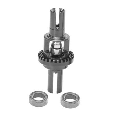 Imagem de KiBcsLic Diferencial para carro RC 1:28 - Peça de reposição em metal - Acessório para upgrade compatível com para Wltoys 284161, 284131, 284010 e, Cinza