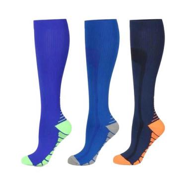 Imagem de Meias De Compressão Masculinas Até O Joelho 20-30 Mmhg Médicas Para Ed