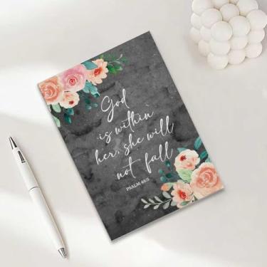 Imagem de Caderno de flores, caderno A5 para anotações de escritório, agenda de 21 x 14,7 cm, agenda de viagem, 13