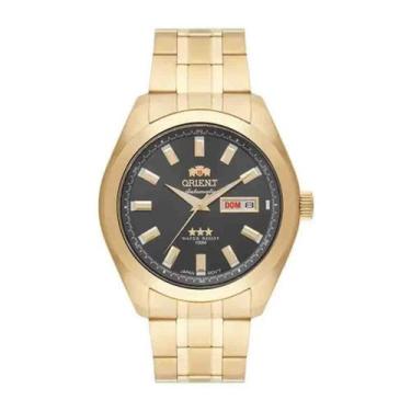 Imagem de Relógio Orient Automático masculino dourado 469GP075F G1KX