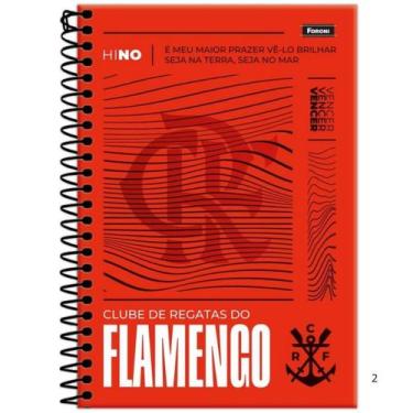 Imagem de Caderno De Espiral Pequeno 1/4 80fls Flamengo Capas Sortidas - Foroni