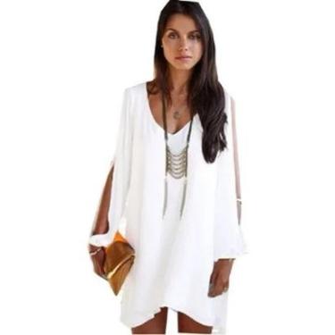 Imagem de Kit 2 Un. Vestido Festa Final De Ano Manga Longa Aberta Curto-Feminino