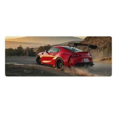 Imagem de HouLaiZhe Red Drift SUP JDM Suporte de carro Fuji Gaming Mouse Pads JDM Car Desk Pads grandes para teclado de mesa de computador Mat30 x 80 cm