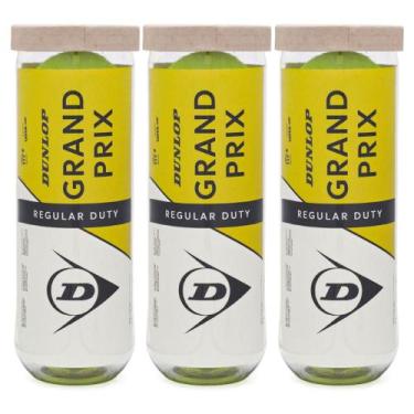 Imagem de Bola de Tênis Dunlop Grand Prix Regular Duty Saibro - Pack com 3 Tubos