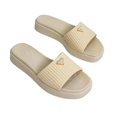 Imagem de PAPETE SLIDE TRAMADA ALTINHA (off white, BR, Adulto, Numérico, 35)