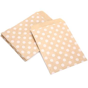 Imagem de Acouto Sacos de Comida Dobráveis ​​de Papel Kraft de 25 Unidades - Bolsas Ecológicas para Biscoitos, Doces, Nozes e Lanches - Sacos de Embalagem Marrons Padarias, Festas, Chás de bebê e Eventos (#14)