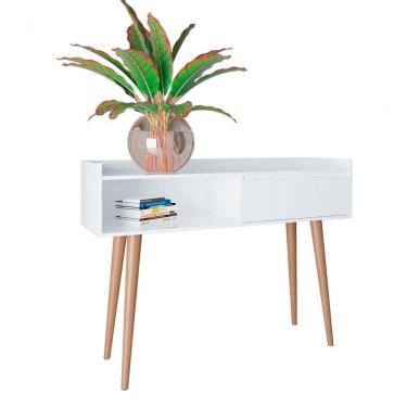 Imagem de Aparador Retrô Delta Branco Gloss - Moveisaqui