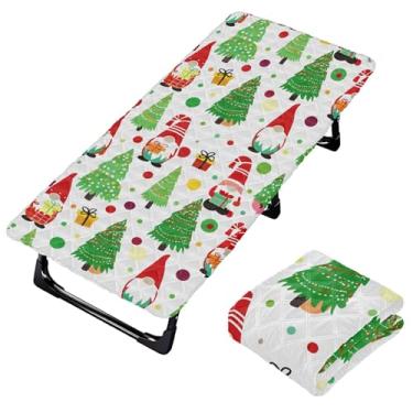 Imagem de Burbuja Lençol de berço de gnomos para crianças, lençol de cochilo acolchoado portátil com faixa elástica para meninas e meninos, lavável na máquina, 63,5 x 127 cm