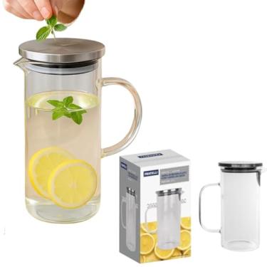 Imagem de Jarra de Vidro Borossilicato com Tampa Inox, 1,1 Litro