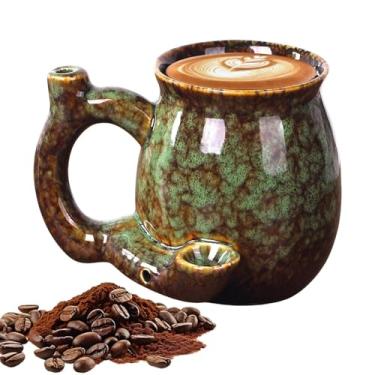 Imagem de Xícara de café - 380 ml multifuncional para cozinha - Caneca de cerâmica para suco | para leite quente e frio água gelada, suco, latte, coquetel, namorada, esposa, mãe