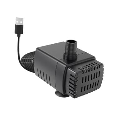 Imagem de Bothyi Mini Bomba Submersível, Silenciosa e Ajustável, DC 5V, Substituição para Bomba de Fonte de 50 GPH (190 L/h) e 2W para Aquário, Sump, Lagoa Hidroponia.