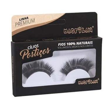 Imagem de Cílios Postiços Macrilan - Volumosos com Fios Médios nos Cantos CL7-1,