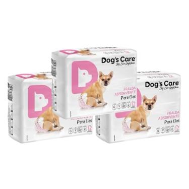 Imagem de Kit Fralda Higiênica Descartável Para Cachorro Fêmea G 36 unidades
