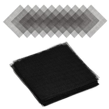 Imagem de 50 peças de rede de cobertura de bonsai feita de plástico - almofada de malha de vaso de flores, grade, malha de drenagem de jardim para tigela, vaso de flores ou pires de vaso de plantas (10 x 10 cm)