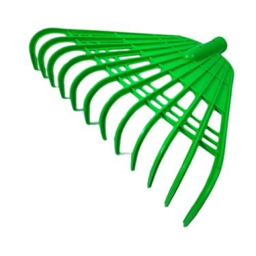 Imagem de ＡＷＨＡＯ Cabeça de Ancinho de Jardim com 12 Dentes, Robusta, Cabeça de Substituição Removível, Removedor de Folhas para Limpeza Do Jardim, Verde, Tamanho real