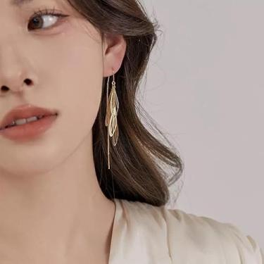 Imagem de Brincos de strass femininos brilhantes para formatura com pingente de gota de cristal Chandier, presentes de Natal, presentes de amizade para mulheres, dia dos namorados, Medium, Latão, Sem pedra