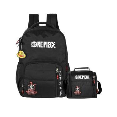 Imagem de Kit One Piece Mochila Costas + Lancheira Térmica Anime - Luxcel