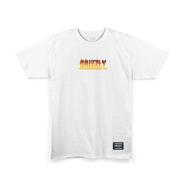 Imagem de Camiseta Grizzly GMB2401P17 Fire Starter - White-Masculino