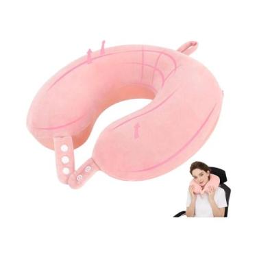 Imagem de Travesseiro De Pescoço Em Espuma De Memória Em Forma De U Para Viagem,