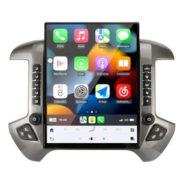 Imagem de XUENAV Rádio veicular com tela maior de 15,6 polegadas para Chevrolet Silverado/GMC Sierra 2014-2018 unidade principal Android sem fio Carplay Rádio Android Navegação GPS Leitor multimídia Autoradio