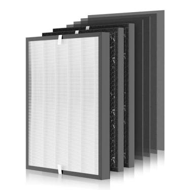 Imagem de Filtro de substituição 3000 compatível com purificador de ar Air Doctor 3000, 1 filtro de alta eficiência + 2 filtros VOCs + 4 pré-filtros, compare com ADF3001 ADF3002 ADF3003, pacote com 7