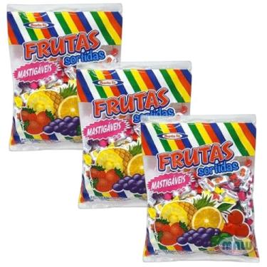 Imagem de Bala Frutas Mistas Mastigavel Santa Fé Kit 3 Pacotes 1,5kg Kits na Web