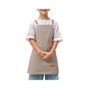 Imagem de Avental Infantil Com Bolsos Para Pintura E Atividades De Artesanato, A