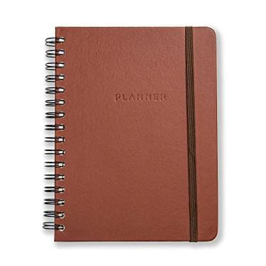 Imagem de Cicero Planner Permanente Wire-o Clássica Semanal Notas A5, Marrom, 8866