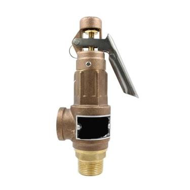 Imagem de Válvula de segurança de cobre S10L válvula de alívio de pressão de latão de 2,5 cm 1-1/5.1 cm S10 12bar adequada para compressor de ar de parafuso DN25/DN40(1)