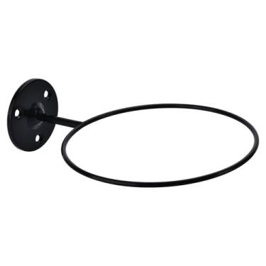 Imagem de Lauvee Suporte de parede de basquete, 2 pacotes de suporte de bola de metal preto grande, suporte de bola para basquete, futebol, vôlei, exibição de basquete para homens, organizador de acessórios