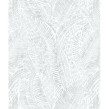 Imagem de Safiyya Papel de parede geométrico cinza claro de 998 x 43,9 cm (998.2 cm x 43.9 cm) papel de parede de contato cinza e branco moderno papel de parede autoadesivo removível para banheiro quarto rolos