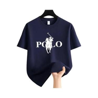 Imagem de Camiseta Casual Masculina De Gola Redonda Com Manga Curta Confortável 