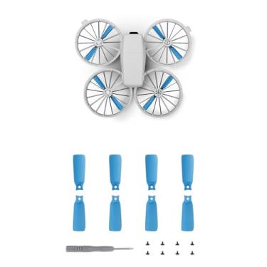 Imagem de Substituição de hélices de drone para DJI FLIP, acessórios de substituição de asas de hélice, 8 peças (azul)