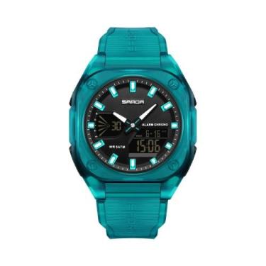 Imagem de Relógio Esportivo Digital Masculino À Prova D'Água Com Luz Multifuncio