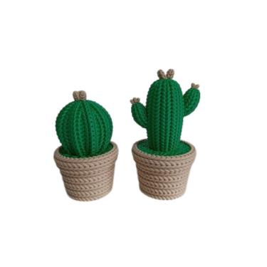 Imagem de Kit Com 2 Cactos - Vasos Decorativos Impressão 3D
