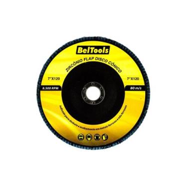 Imagem de Disco Flap Cônico 7 Polegadas Para Metal Grão 120 Beltools