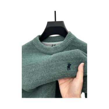 Imagem de Suéter Masculino De Veludo Com Gola Redonda, Casual, Marca De Designer